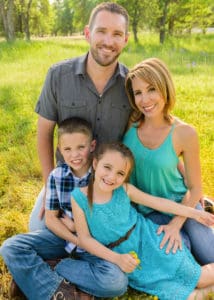 image of family in country