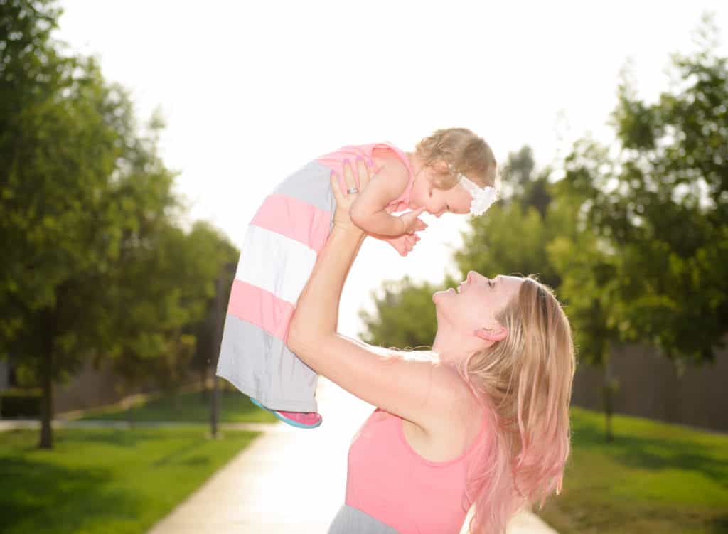 image of mother with two girls